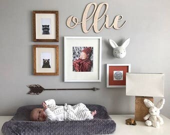 Large Custom Laser Cut Name Sign -18" or 23" inches wide - Kids Name - Nursery Decor - Bridal Shower Wedding Hashtag - Baby Gift