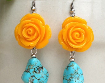 Turquoise earrings. Earrings. Earrings.or Earrings flower ange network. Earrings yellow maize. Earrings. Coral. Turquoise. Earrings flowers.