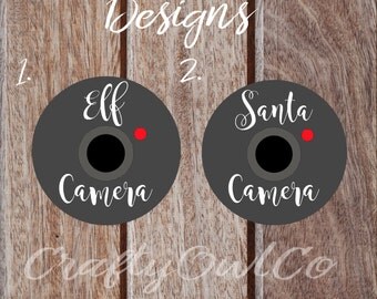 Elf Camera Ornament, Santa Camera Ornament, glitter Christmas Ornament, Christmas Ornament, Elf Cam Ornament, Santa Cam Ornament