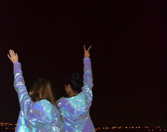 Holographic Rain Jacket