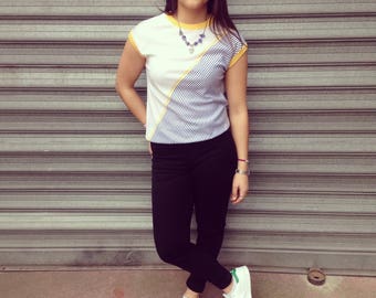 80s Vintage short sleeve jumper