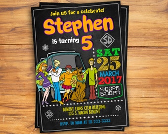 Scooby Doo Invitation, Scooby Doo Birthday, Scooby Doo Invite, Scooby Doo Party, Scooby Doo Printables