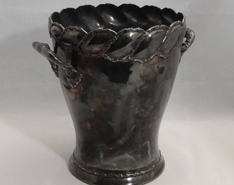 Ice Bucket by Wilcox, Quadruple Silverplate, Meriden, Conn, #793