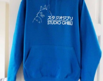 Studio Ghibli logo unisex pull over hooded sweatshirt/hoodie