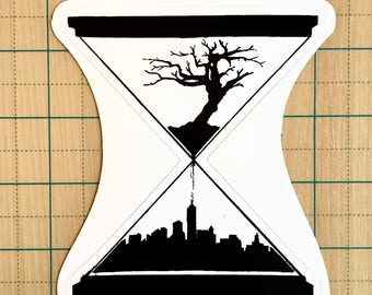 Earth's Hourglass Sticker