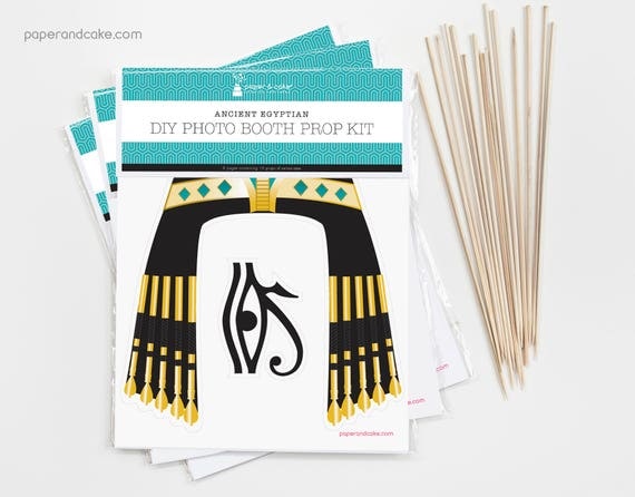 SHOP the SHELF Ancient Egyptian DIY Photo Booth Prop Kit >> shipped to you | Paper and Cake Il_570xn