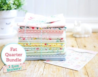 Bunnies & Cream Fat Quarter Bundle + Free Stickers