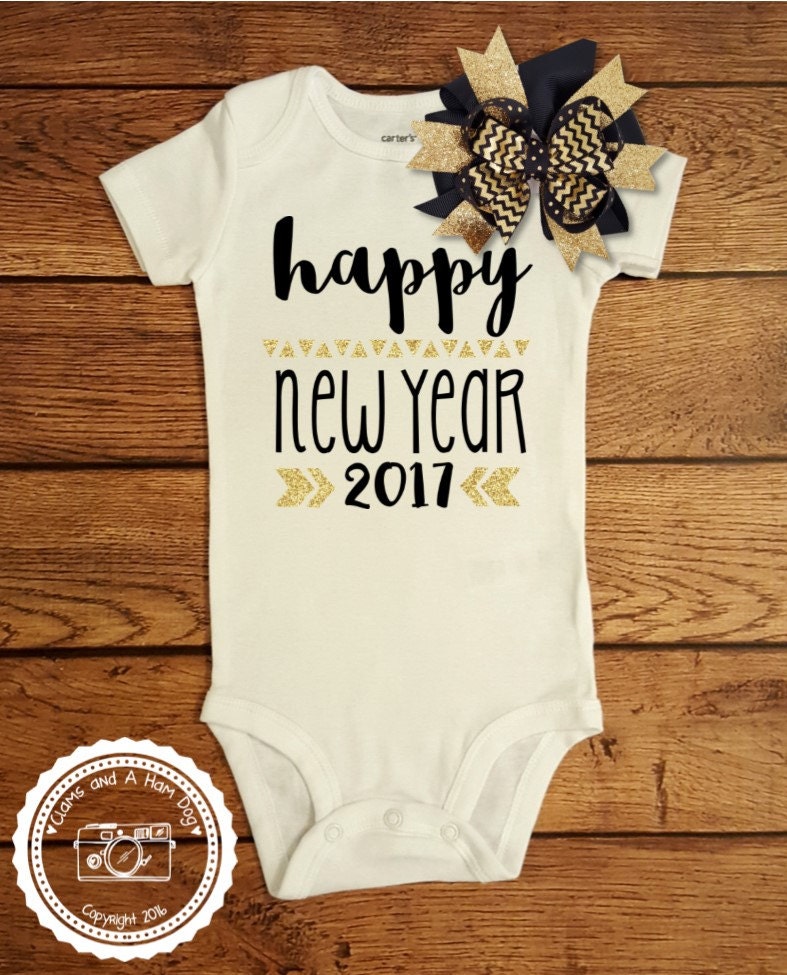 New Years Eve Outfit Baby Infant Toddler Kids by ClamsAndaHamDog