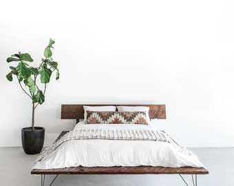 Reclaimed Wood Platform Bed Frame - handmade sustainably in Los Angeles