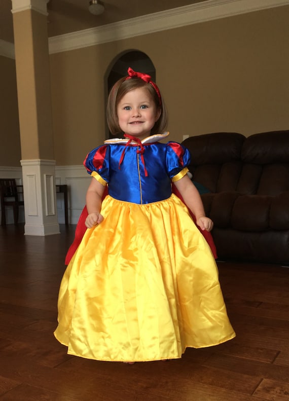 Items similar to New Snow white Inspired Costume Birthday girl toddler ...
