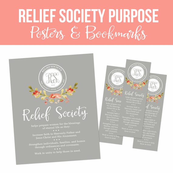 LDS Relief Society Printable Set-Relief Society