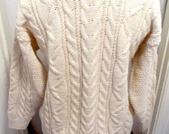 Irish wool sweater | Etsy
