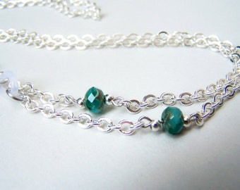 Turquoise Eyeglass Necklace, Eyeglass Chain, Chain for Glasses, Eyeglass Lanyard, Womens Eye Wear, , by Eyewearglamour