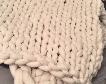 king Wool Blanket, FREE SHIPPING, merino king blanket, chunky knit blanket, king size blanket, chunky knit, chunky blanket, colors and sizes