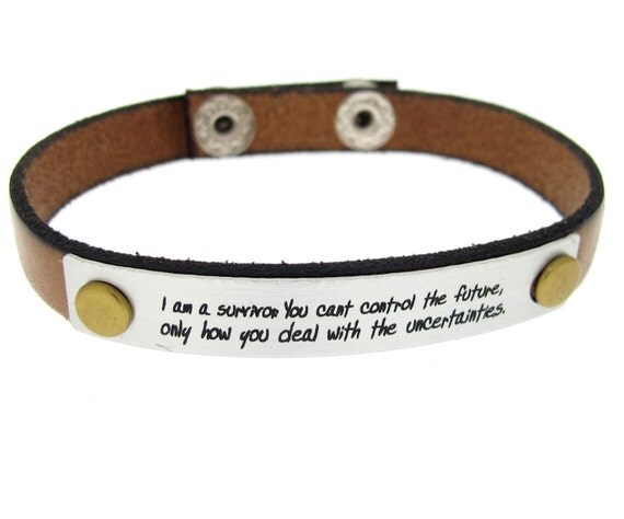 Items similar to Mens Bracelet, Men Inspirational Quote Bracelet ...