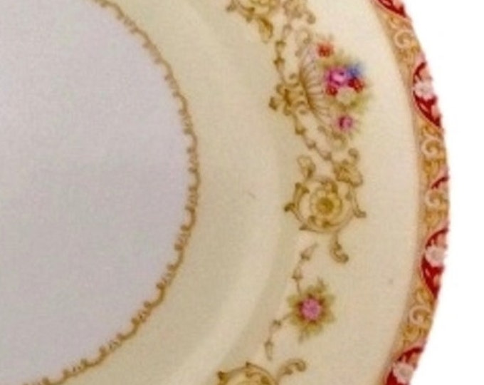 Noritake China Dinner Plate, Clareta Pattern, Vintage Bone China Dish