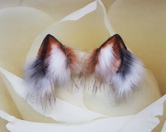White fox ears | Etsy