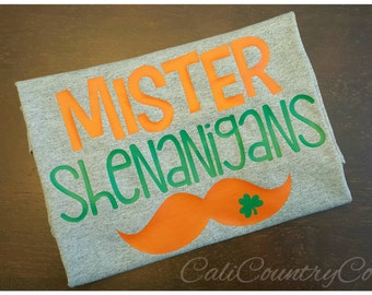 Mr. Shenanigans Shirt, Boys St. Patrick's Day Shirt