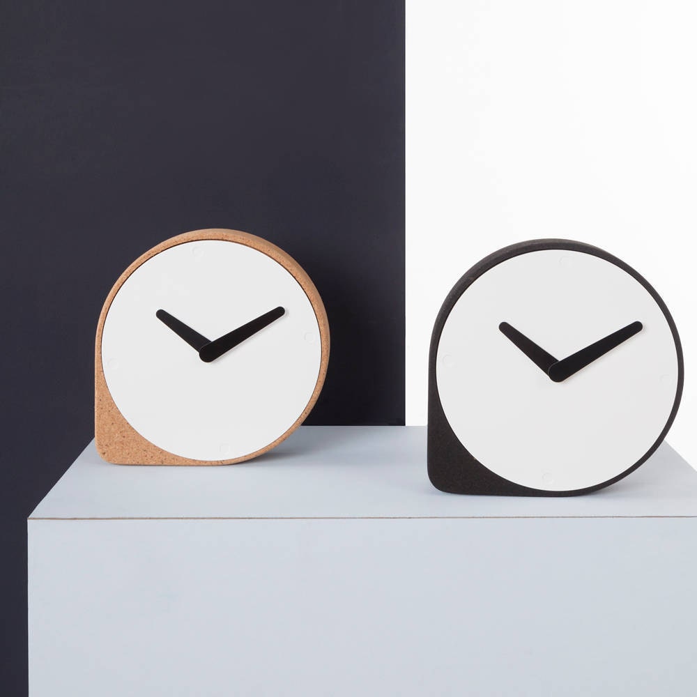 CLORK Puik Art Design Amsterdam Clock Cork Steel