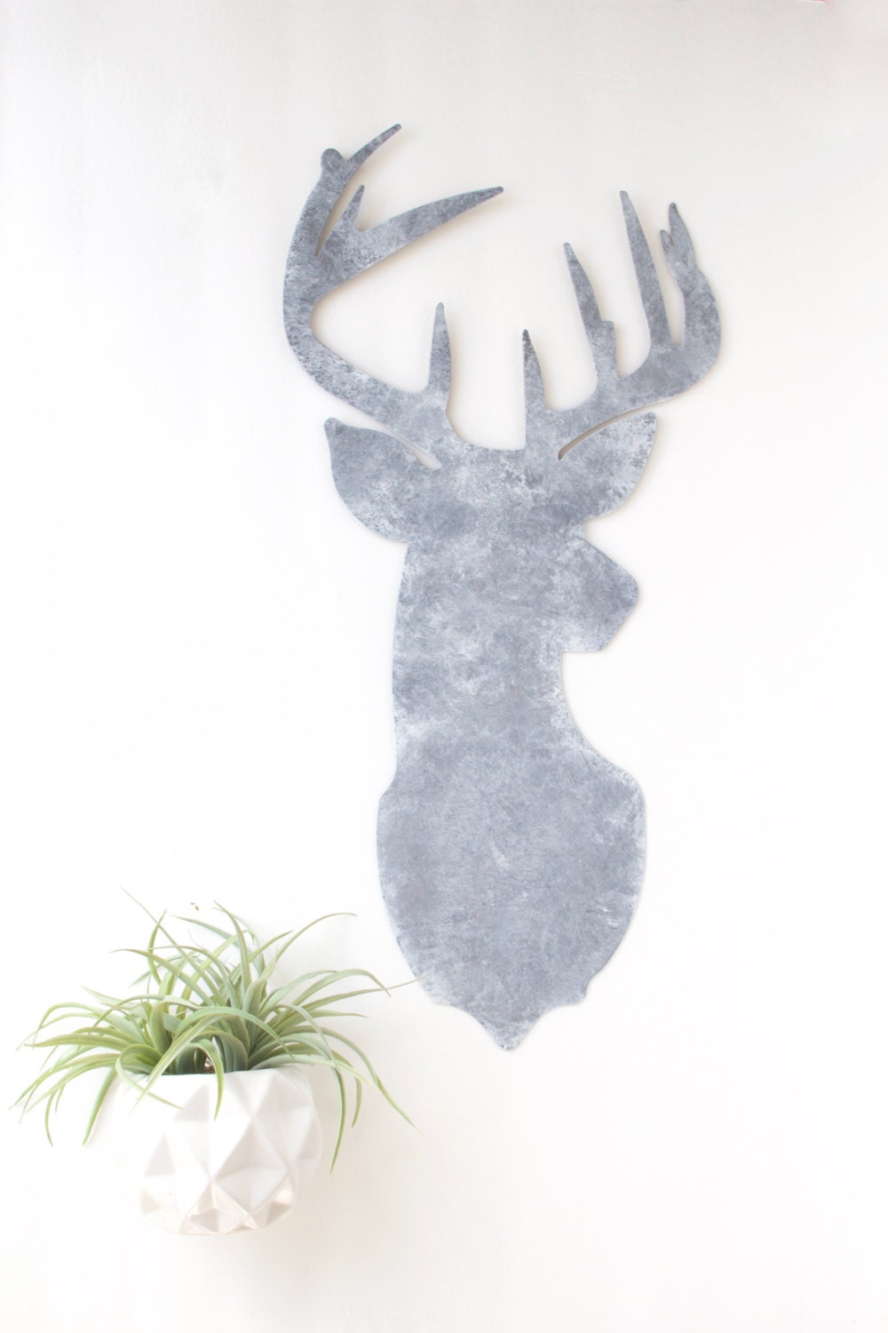 Deer Head Metal Wall Art Deer Head Wall Decor Deer Wall Art