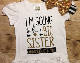 im going to be a big sister dog shirt