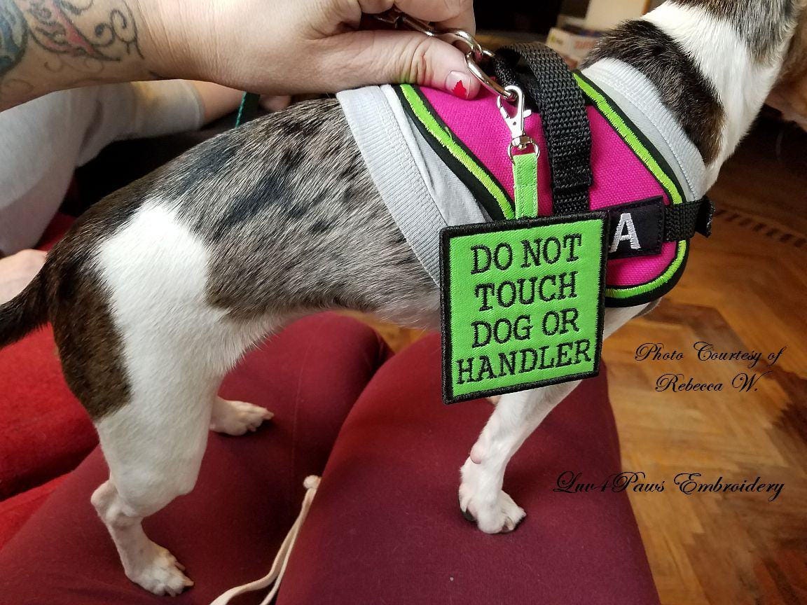 Do Not Touch Dog or Handler Tag for Vest