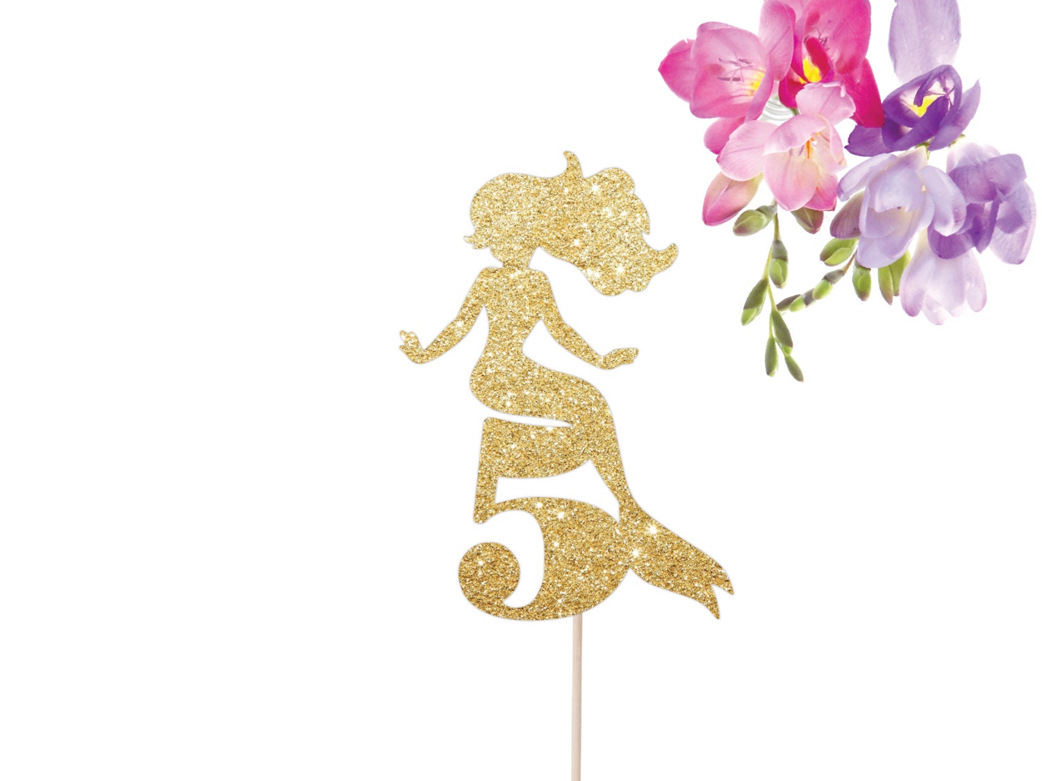 Mermaid Age Cake Topper Under the Sea Cake by TopperAndTwine