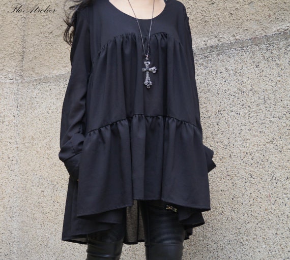 Aumora Puff Sleeve Ruffle Shirt
