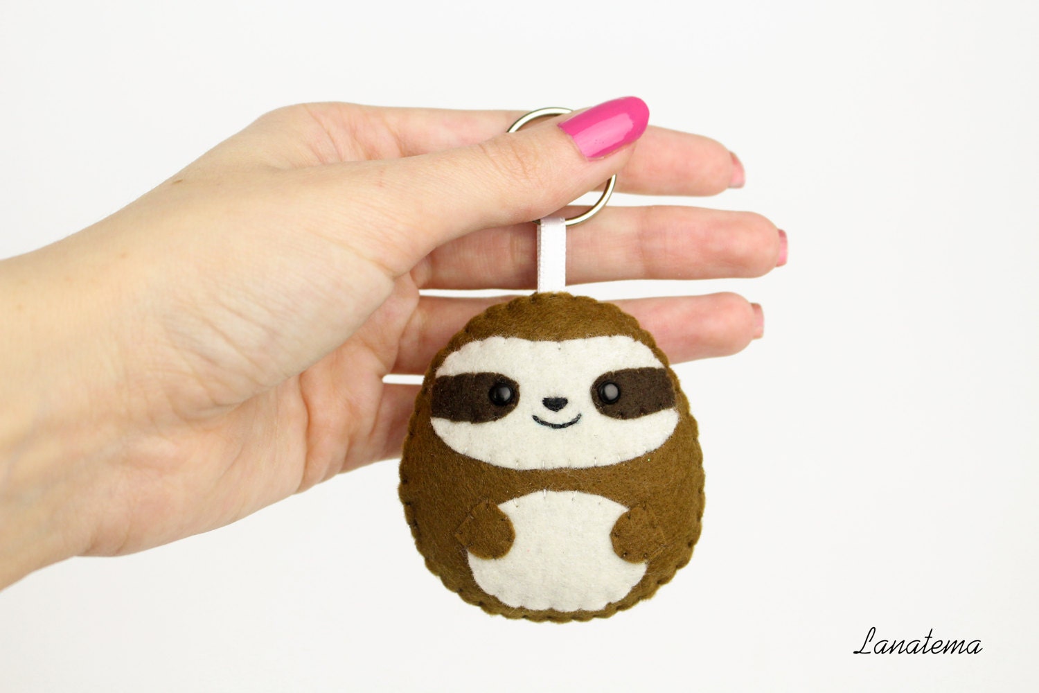 pusheen sloth keychain