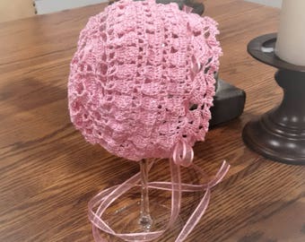 Frey Crochet Baby Bonnet, Moon Blue main image 0