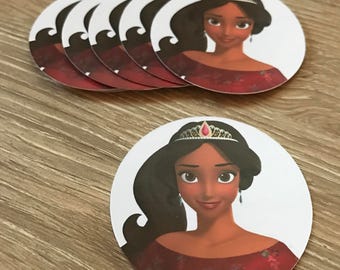 Elena of Avalor Party Stickers, Elena of Avalor Birthday stickers, Elena of Avalor party supplies, perfect for favor bags - Set of 15