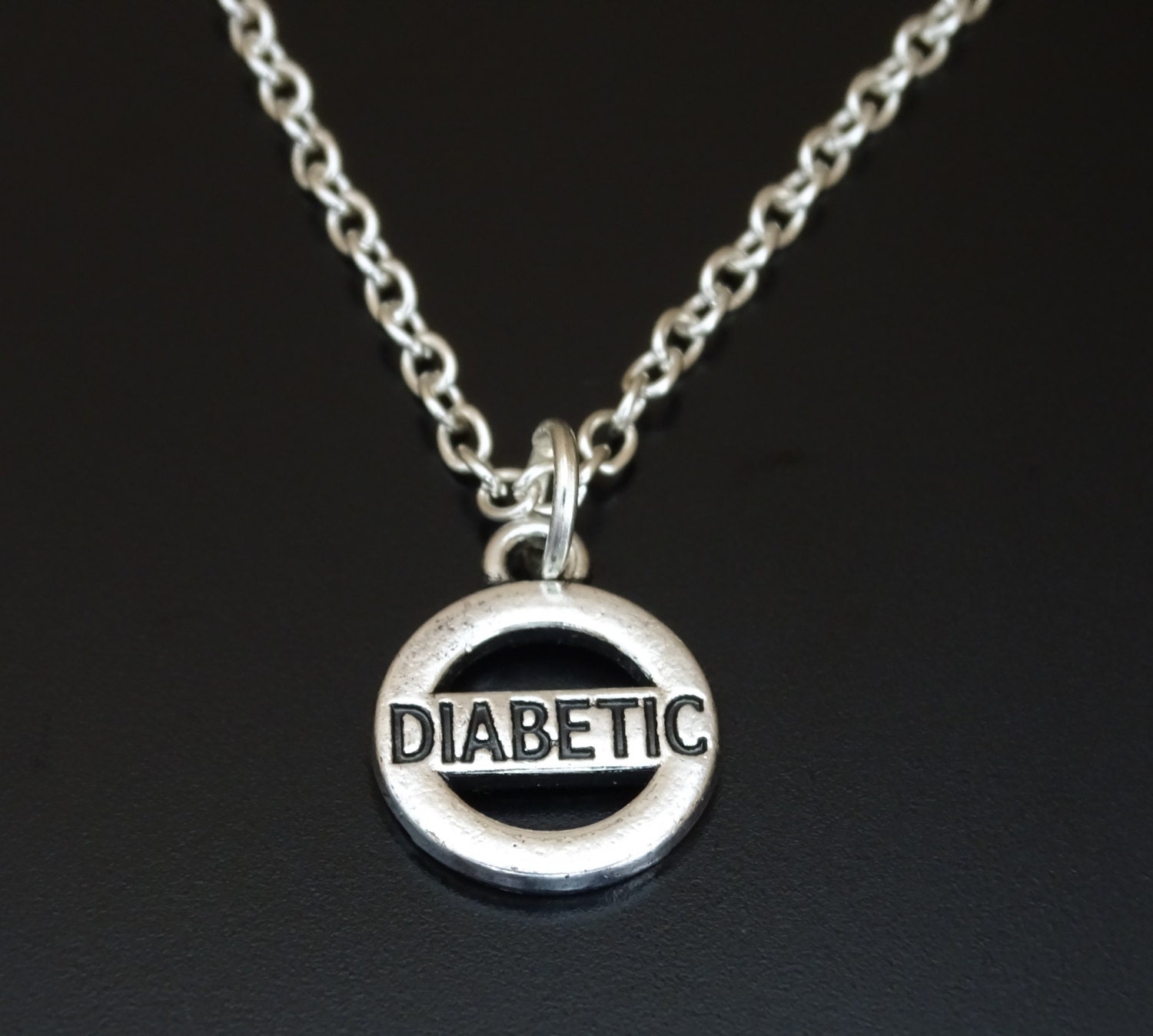 Diabetic Necklace Diabetic Jewelry Diabetic Charm Diabetic