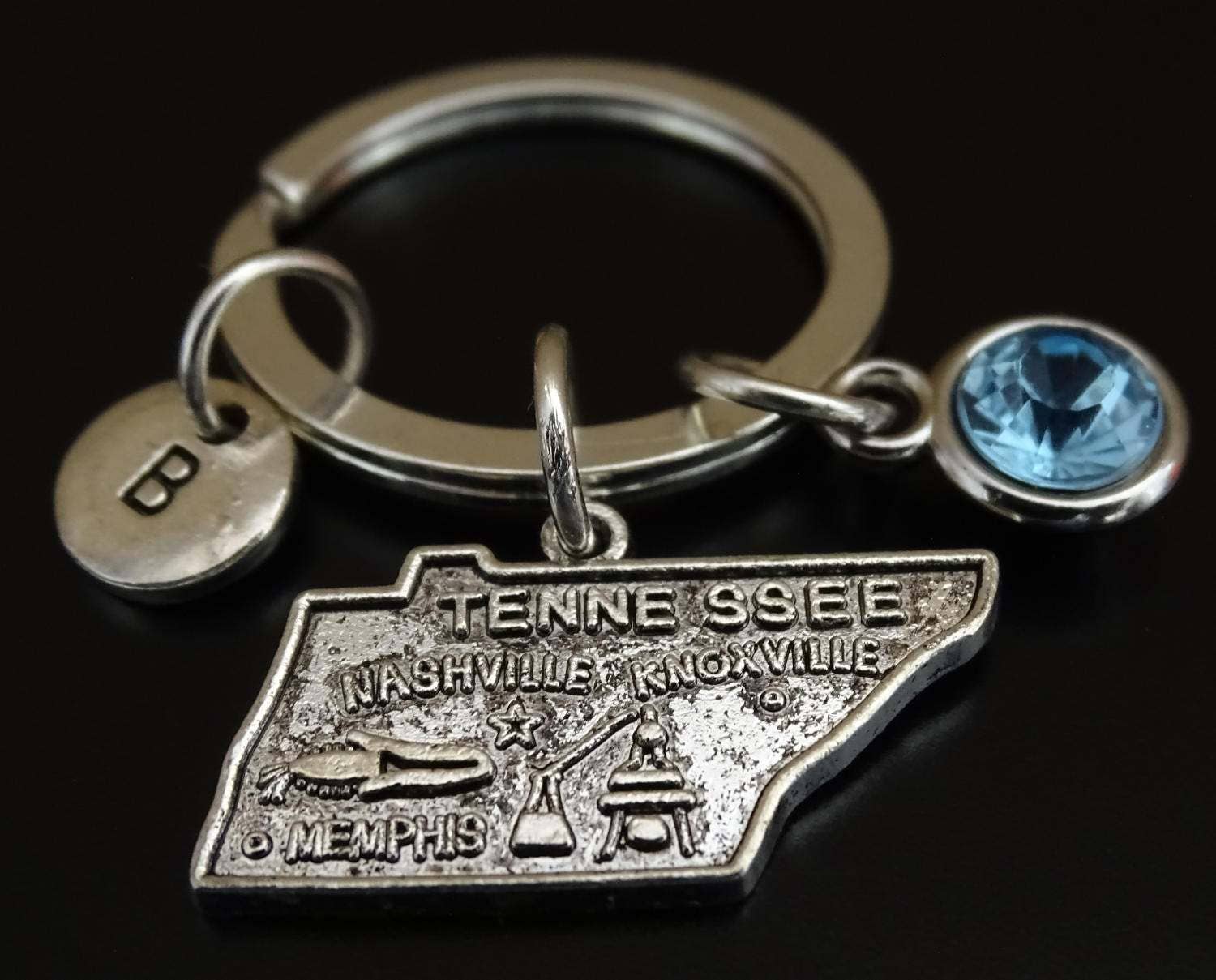 Tennessee Keychain Custom Keychain Custom Key Ring