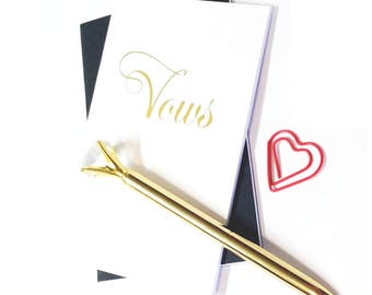 Vow Book - Vows Notebook - Vow Journal - Vow Booklet - Wedding Vow Book - Her Vows - His Vows