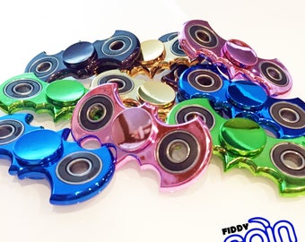 Batman Fidget Spinner Metallic EDC. Blue, Black, Pink, Silver, Green, Gold.