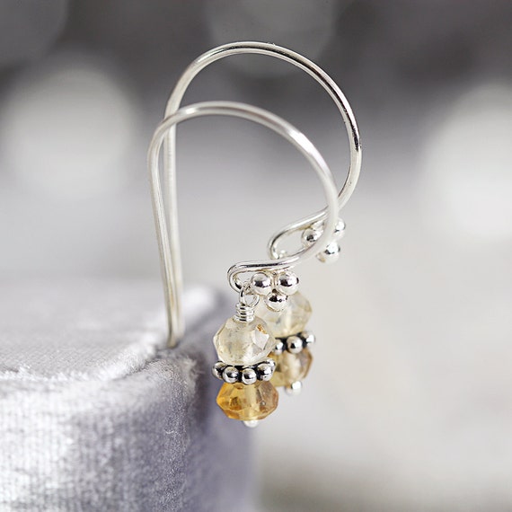 Citrine Earrings - November Birthstone Earrings
