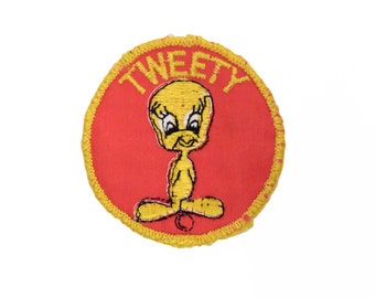 Vintage Tweety Bird Round Patch