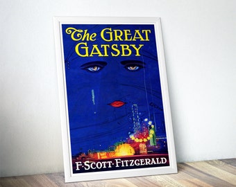 Great Gatsby Poster - Best Selling Items / Gift for Book Lovers Gift / Literary Gifts / Girlfriend Gift Idea / Home Decor