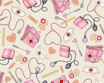 Nurse fabric | Etsy