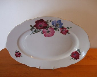 MZ Czechoslovakia oval meat/serving plate