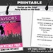 Red Carpet Paparazzi Ticket Invitation Printable with Printed