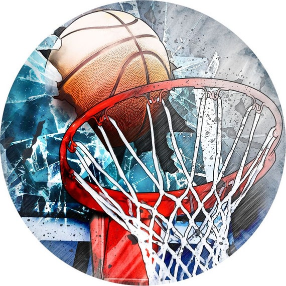 Basketball decal full color Basketball decal sport sticker