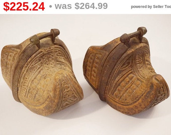 Antique Carved Stirrups - 1800s