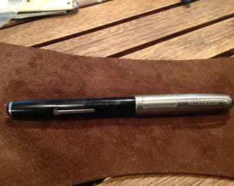 Vintage "Esterbrook" Fountain Pen-Black Lever Filler-Made in USA - 1950s