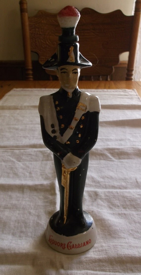 Vintage Liquore Galliano Soldier Liquor Bottle