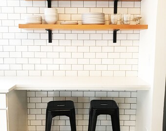 Steel Shelf Brackets - Underdog - SINGLE BRACKET - fasteners included