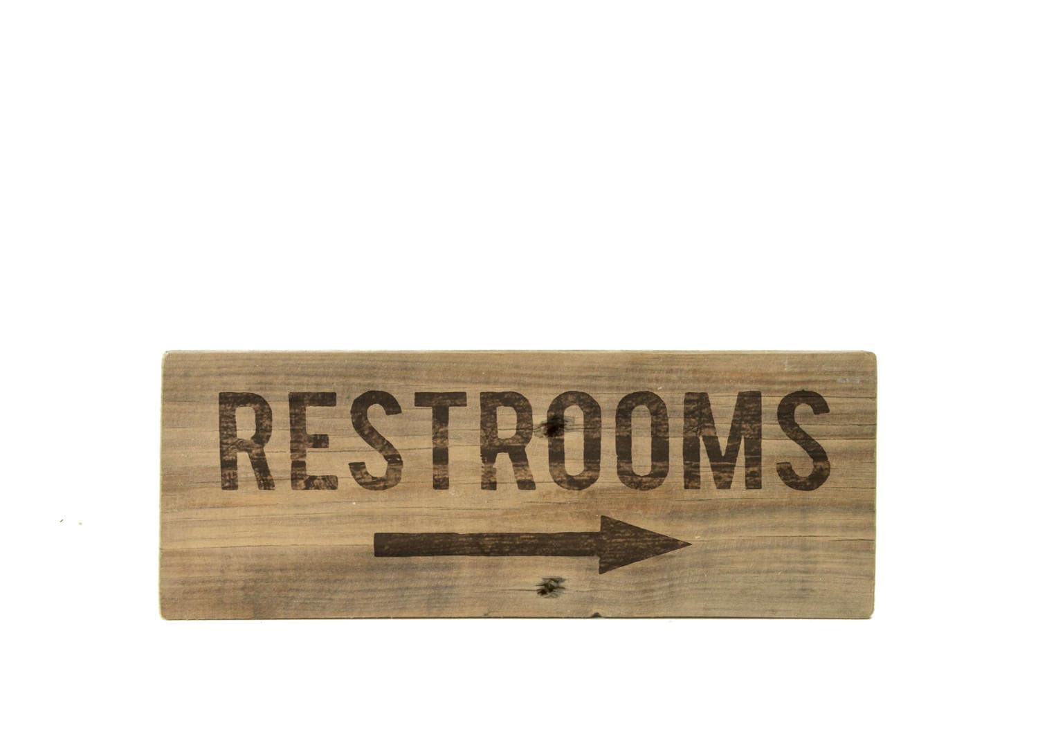 RESTROOM Toilet Sign Rustic Bathroom Vintage Water Closet