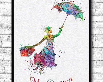 Mary poppins poster | Etsy