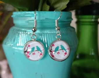 Silver Bird Dangle Earrings Drop Earrings Love Birds Fashion Jewelry ~ Sale Expires Today