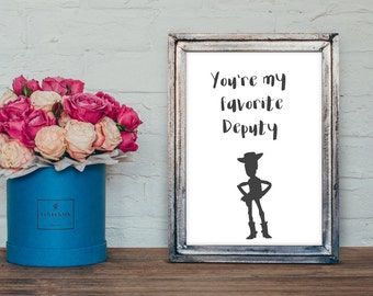 Toy story inspirational quote A4print nursery decor -christening gift -kids room -childrens gift-house warming present - new home